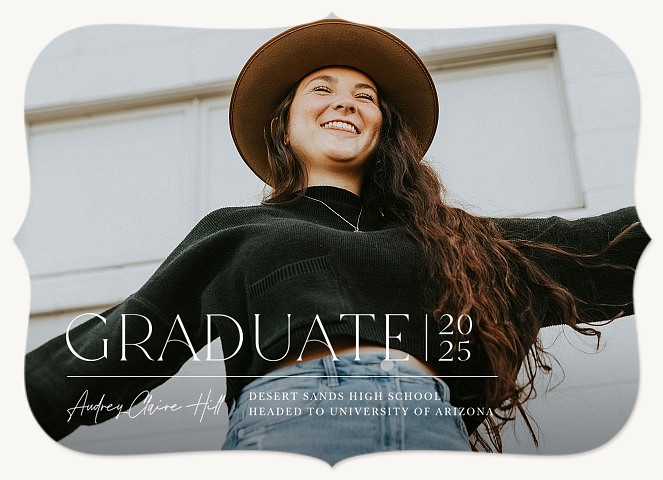 Corner Lines Graduation Cards