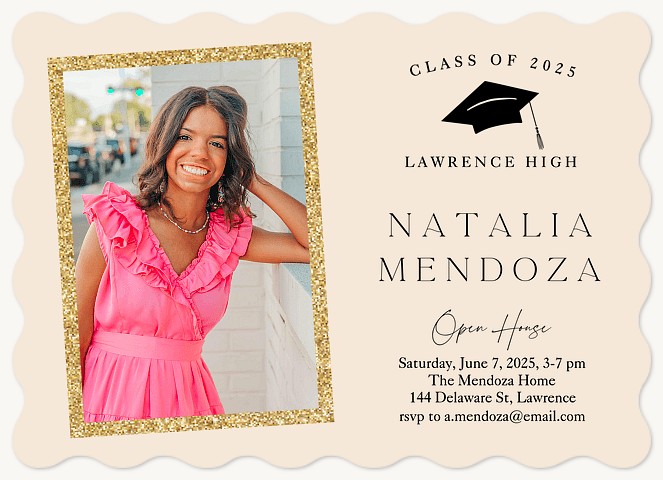 Golden Framed Graduation Cards