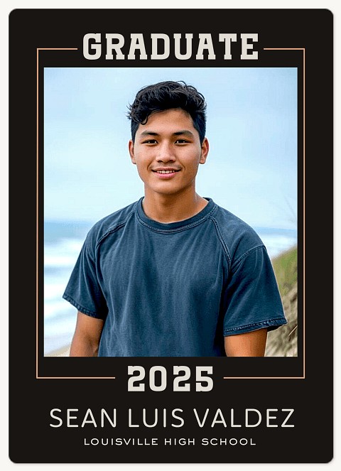 Mod Frame Graduation Cards