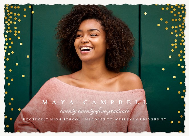 Dazzling Confetti Graduation Cards