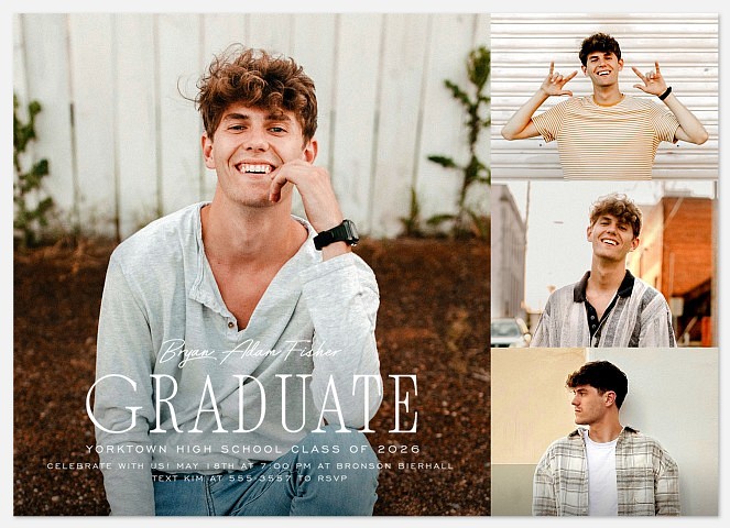 Modern Multi Graduation Cards