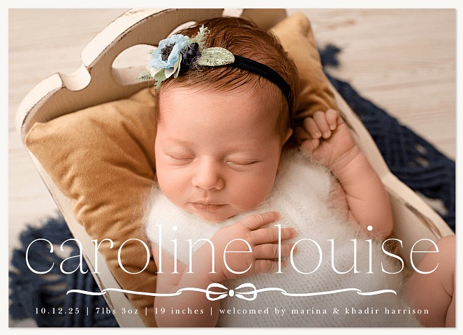 Baby Bow Baby Announcements