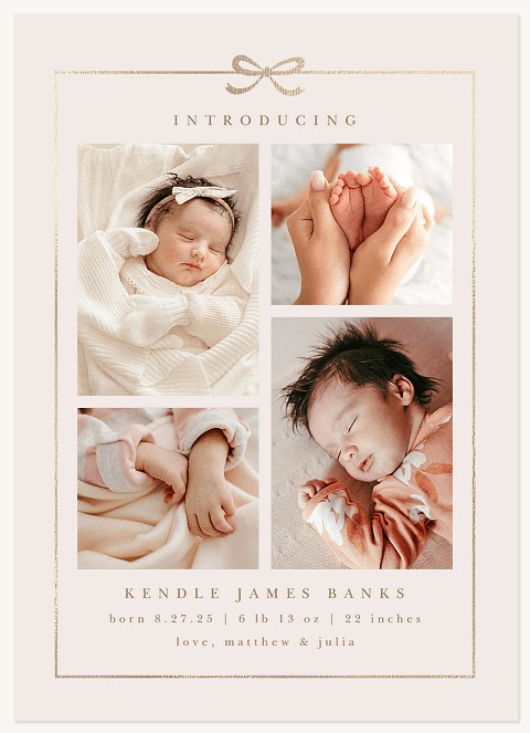 Pretty Package Baby Announcements