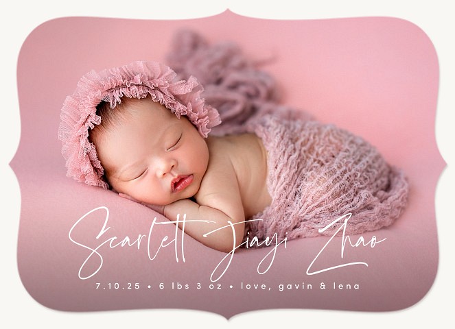 Simple Script Baby Announcements