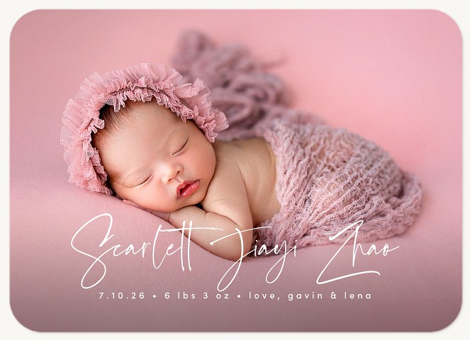 Simple Script Baby Announcements