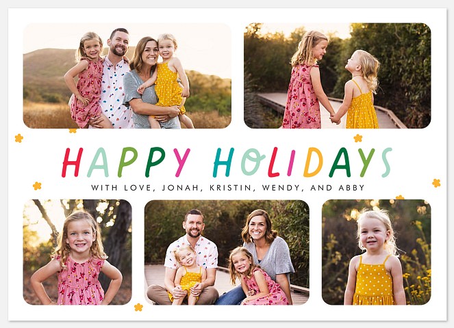 Bright & Cheerful Holiday Photo Cards