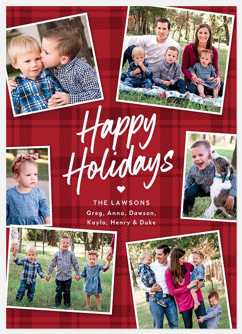 Classic Tweed Holiday Photo Cards