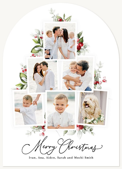 Holiday Tree Collage Personalized Holiday Cards