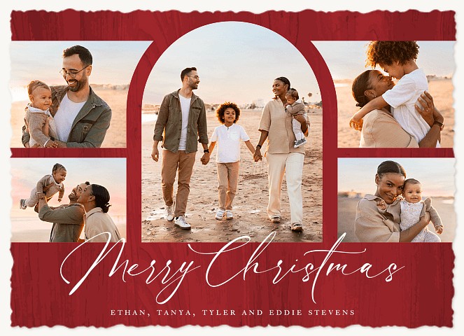 Center Arch Personalized Holiday Cards