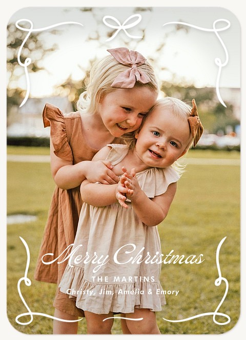 Whimsy Frame Personalized Holiday Cards