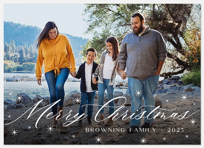 Simply Ornate Holiday Photo Cards