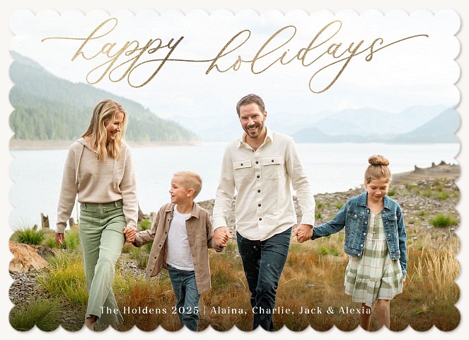 Shiny Script Personalized Holiday Cards