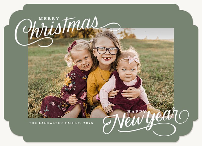 Double Greetings Personalized Holiday Cards