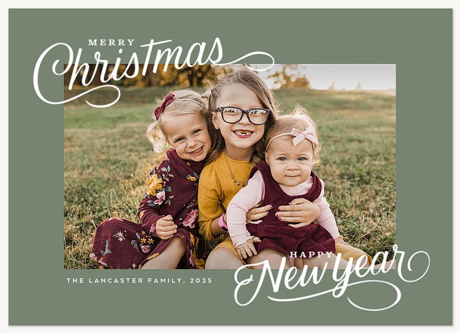 Double Greetings Personalized Holiday Cards