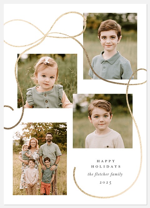 Tumbling Twine Holiday Photo Cards