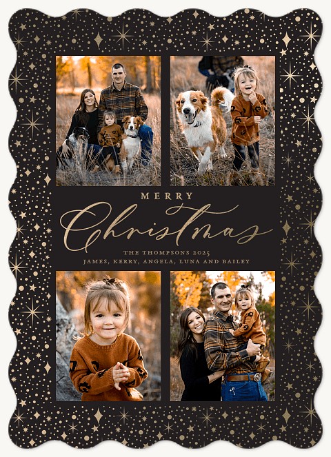 Starlit Memories Personalized Holiday Cards
