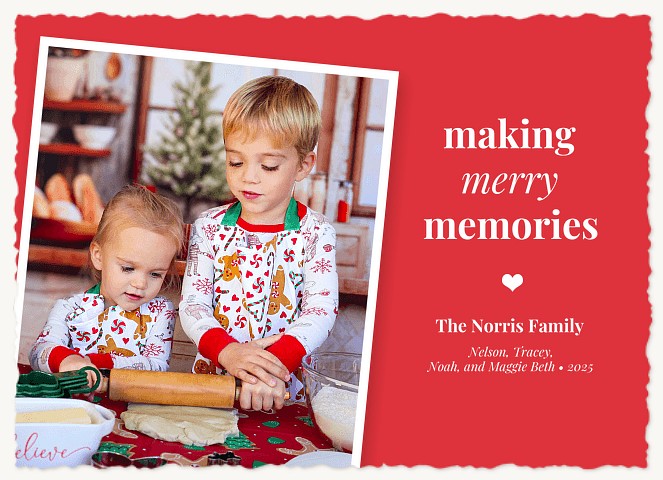Making Merry Memories Personalized Holiday Cards