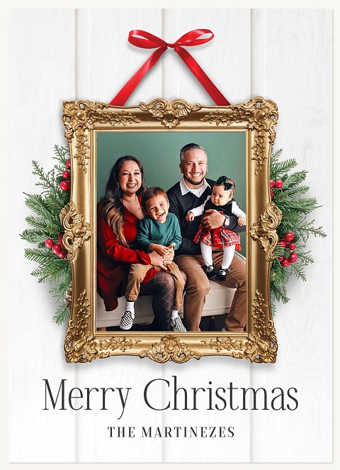Farmhouse Frame Personalized Holiday Cards
