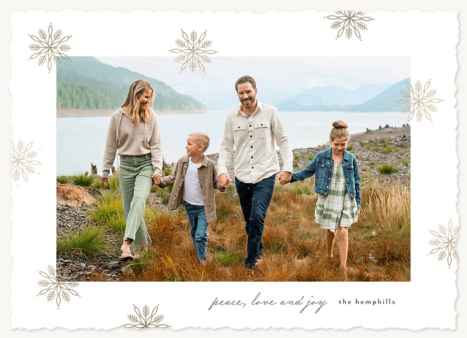 Intricate Flurries Christmas Cards