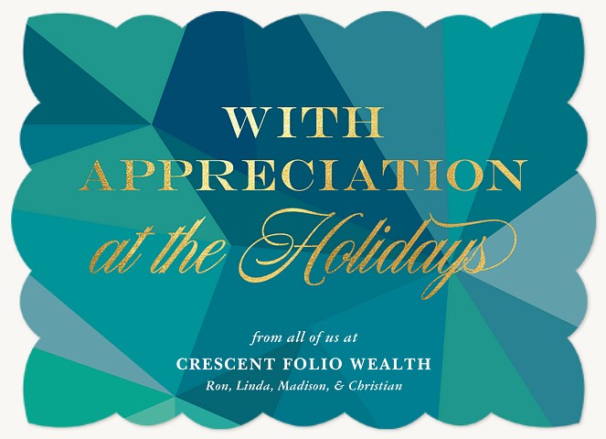Stained Glass Business Holiday Cards