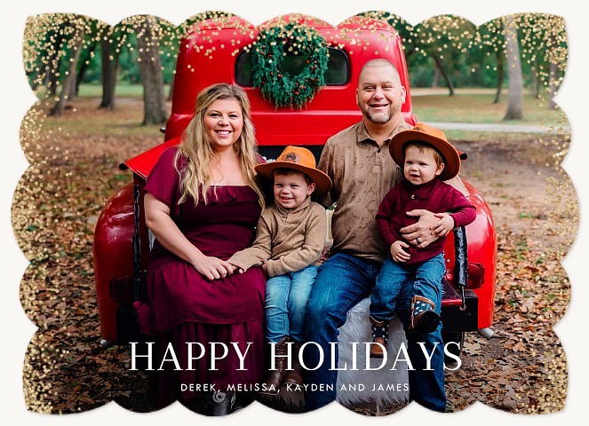 Glitter Abound Personalized Holiday Cards