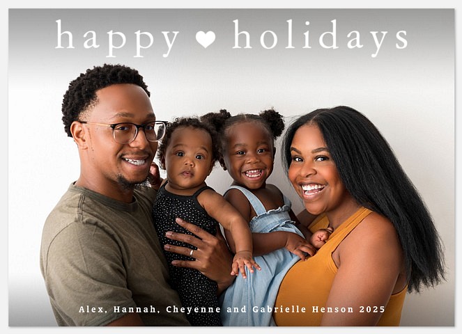 Tiny Heart Holiday Photo Cards