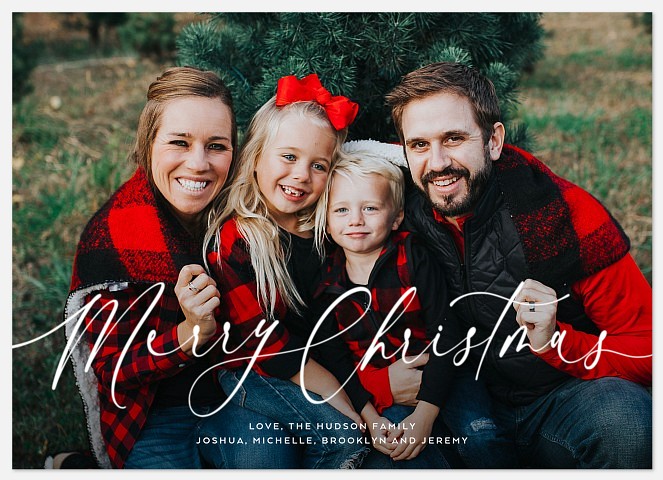 Eloquently Written Holiday Photo Cards