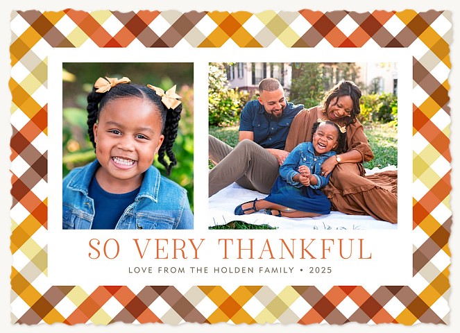 Double Thankful Thanksgiving Cards