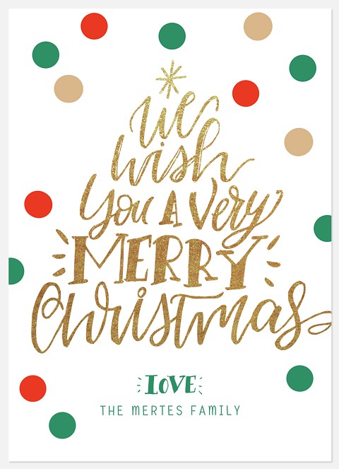 Festively Written Holiday Photo Cards