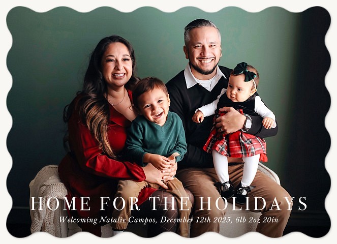 Warm Welcome Personalized Holiday Cards
