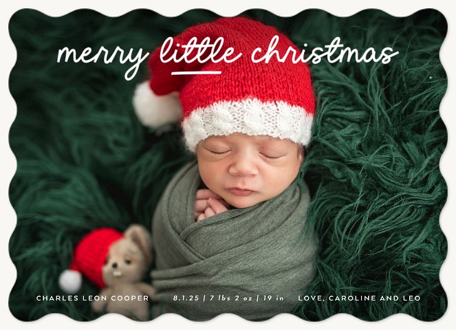 Little Cutie Personalized Holiday Cards