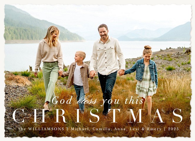Meaningful Blessings Personalized Holiday Cards