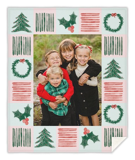 Merry Checks Custom Blankets