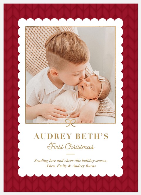 Tight Knit Holiday Photo Cards