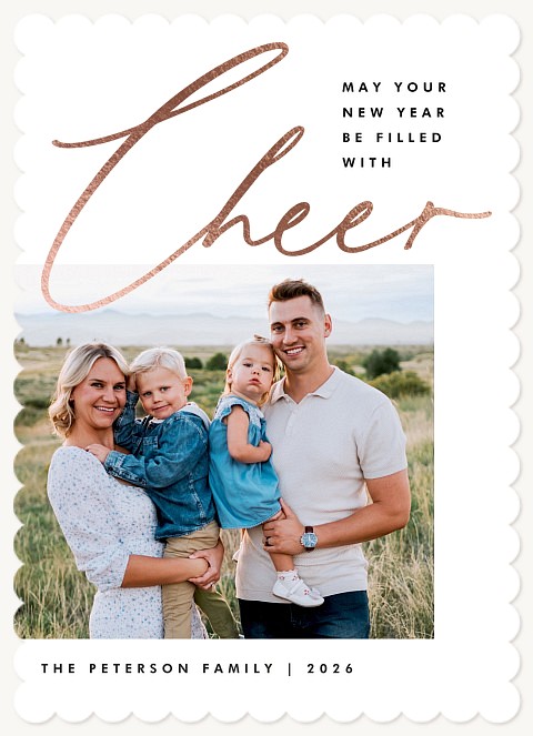 Filled With Cheer Personalized Holiday Cards