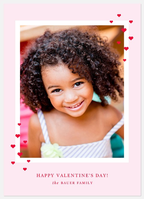 Mini Hearts Valentine Photo Cards