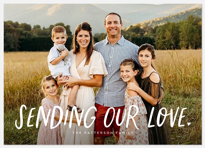 Sent With Love Valentine Photo Cards