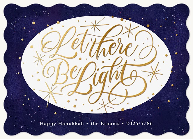 Let There Be Light Hanukkah Cards