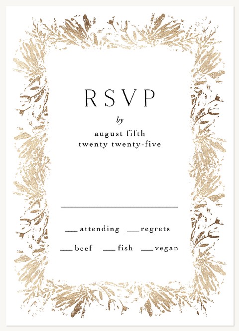 Adorned Radiance Wedding RSVP Cards