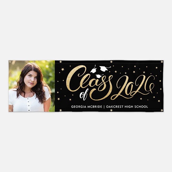 Star Graduate Photo Banner  Graduation Banners