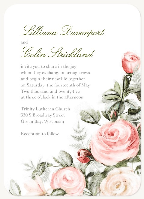 Secret Garden Wedding Invitations