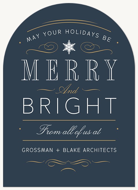 Classic Tradition Business Holiday Cards