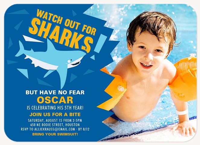 Watch Out Kids Birthday Invitations