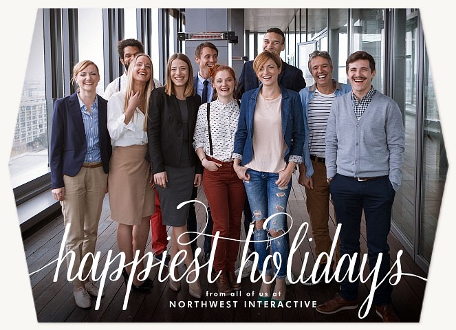 Happiest Flourish Business Holiday Cards