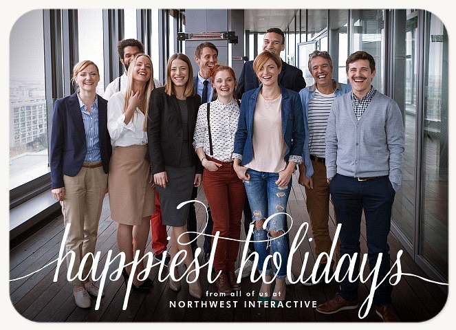 Happiest Flourish Business Holiday Cards