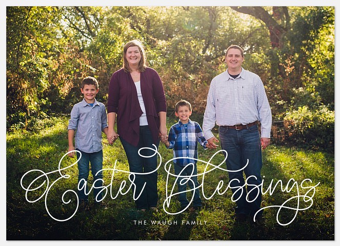 Fanciful Blessings Easter Photo Cards