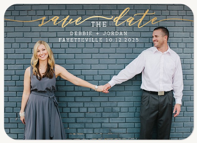 Beautiful Overlay Save the Date Cards