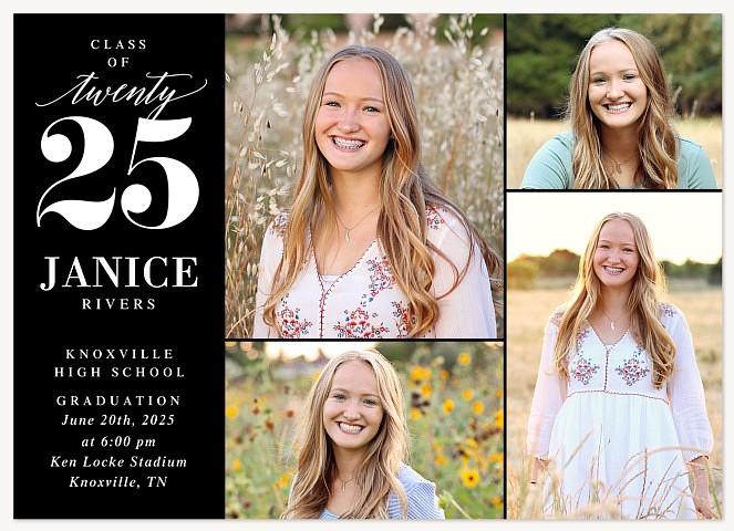 Quad Layout Graduation Announcements