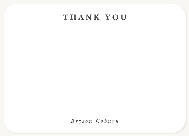 Simple Thanks Thank You Cards 