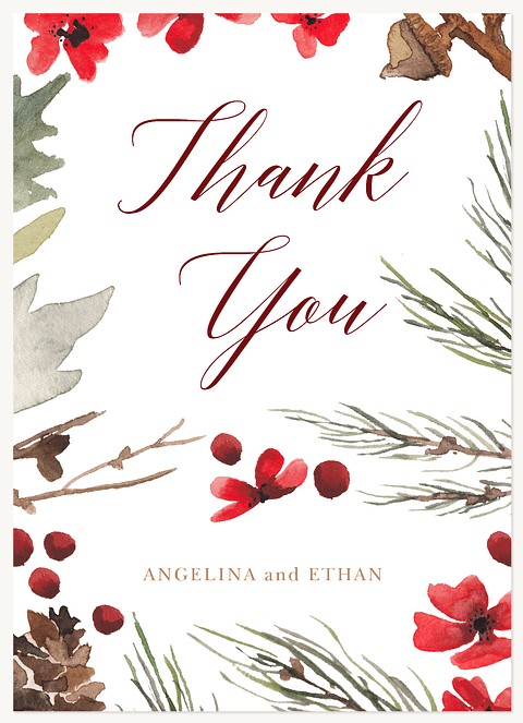 Autumn Splendor Thank You Cards 